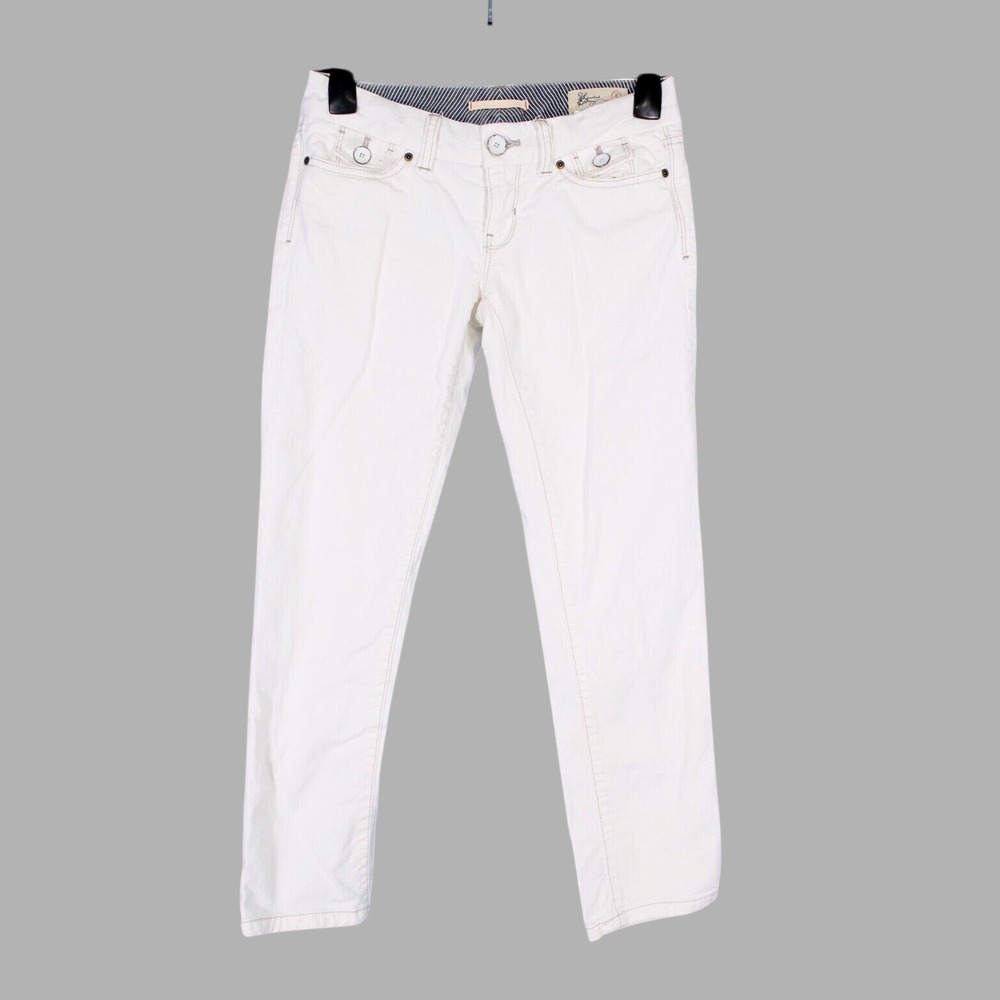 GAP JEAN LIMITED EDITION Women's LOW RISE Skinny Leg WHITE Denim Jeans Sz 1/25